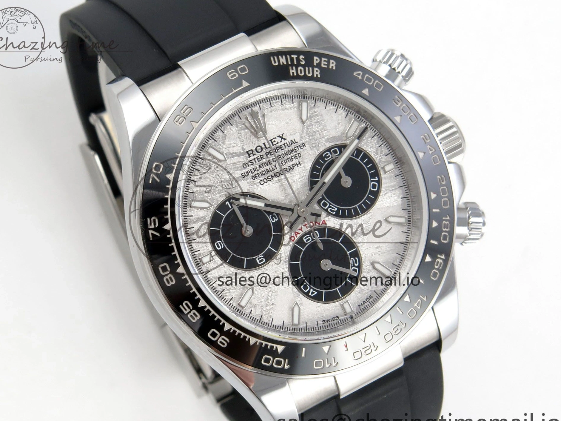 1223 UrbanStyle Daytona 126519 Gain Weight SWF 1:1 Best Edition Meteorite Dial Sticks Markers on Oysterflex Strap SH 153